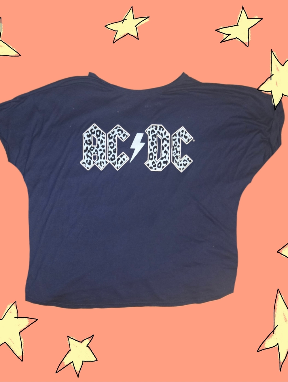 AC/DC Navy Women's Plus Sized Tee with